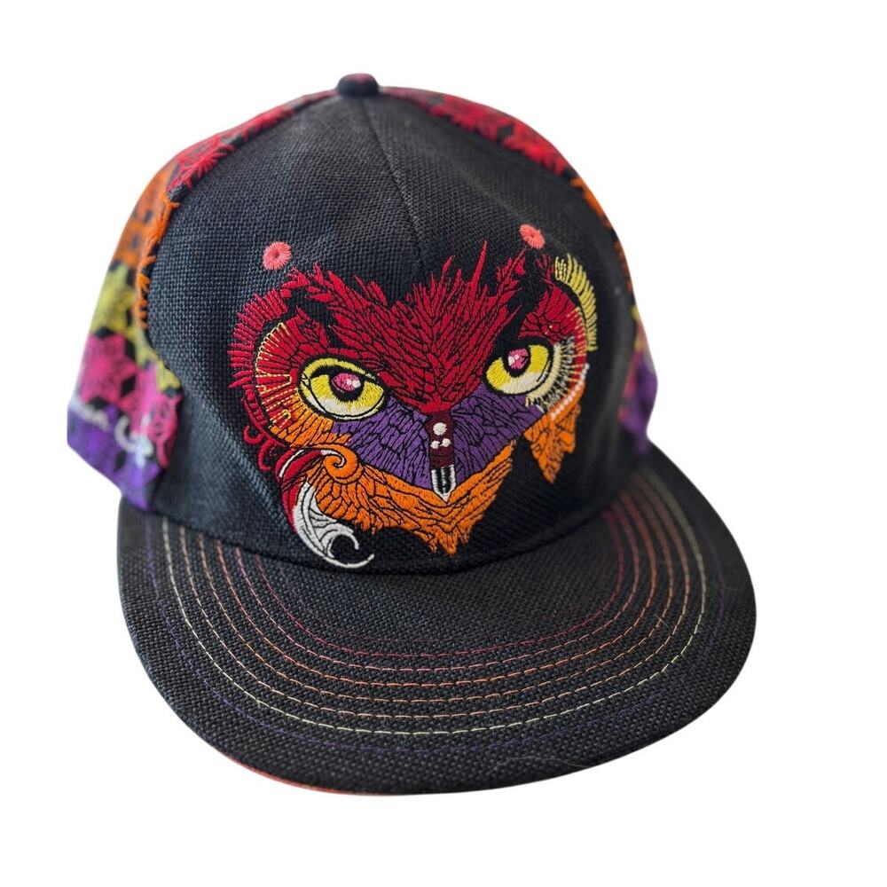 RARE‎ Limited Edition Grassroots California Warm Owl Sunset Snapback Hat. Sz S/M